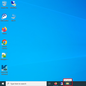 Open file explorer Open file explorer