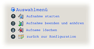 Menüführung des Telefons