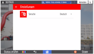 Sprache ändern