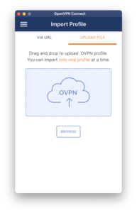 OpenVPN Upload File View