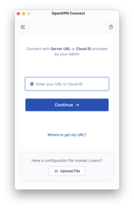 OpenVPN Upload File View