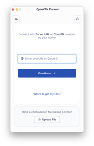 OpenVPN Upload File View