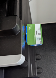 StudentCard on the Reader