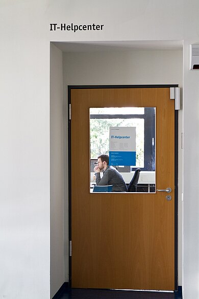Door to the IT help center