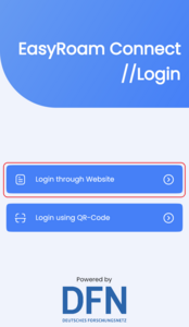 Login throught Website