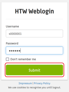 Login with HTW account