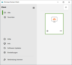 Horizon pool overview with tiles of individual servers