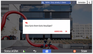 Place Card on Reader