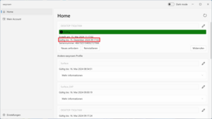 Gültigkeit des Zertifikats überprüfen