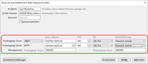 [Translate to Englisch:] Server Einstellungen