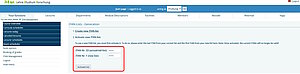 Activate iTAN list - Screenshot © HTW Berlin