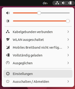 Einstellungen - Screenshot © HTW Berlin