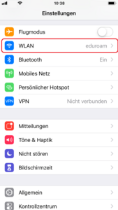 [Translate to Englisch:] Einstellungen öffnen