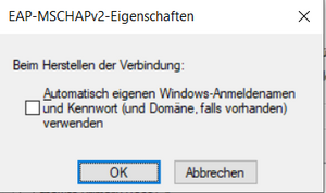EAP-MSCHAPv2 Eigenschaften