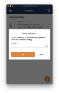 OpenVPN Password Entry