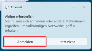 Login Notification Window