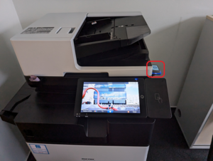 Printer with MensaCard Reader