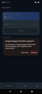 Auf zulassen klicken